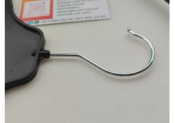 Вішалка трикотажна з перемичкою та прищіпками на 41,5см (чорний)